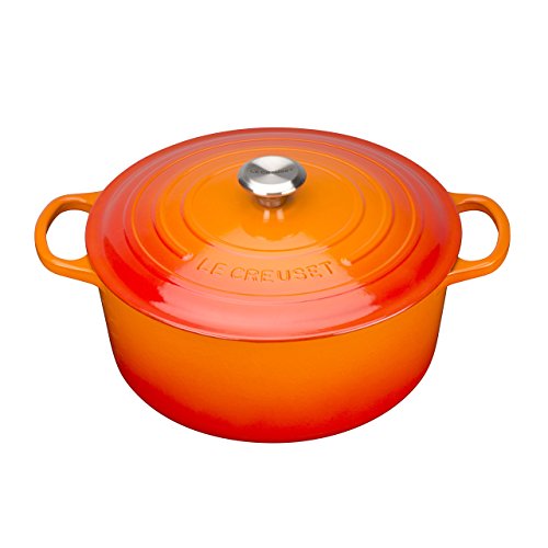 Le Creuset Signature Cast Iron Round Casserole, 18 cm - Volcanic