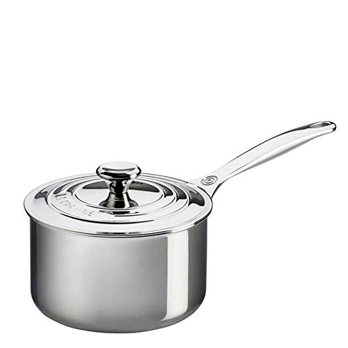 Le Creuset Tri-Ply Stainless Steel Saucepan With Lid - 2-Quart
