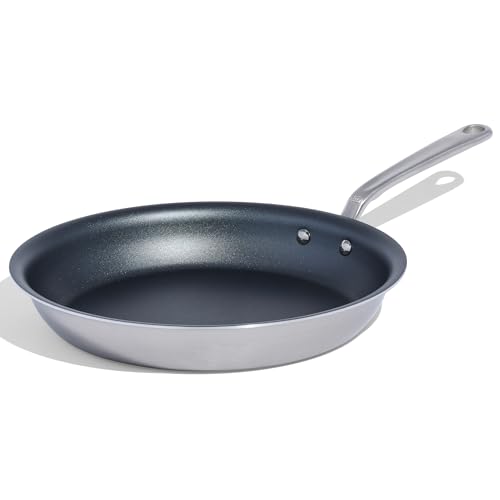 Made In Cookware - 12" Non Stick Frying Pan (Graphite) - Stainless Clad 5 Ply Construction - Made In Italy - Professional Quality