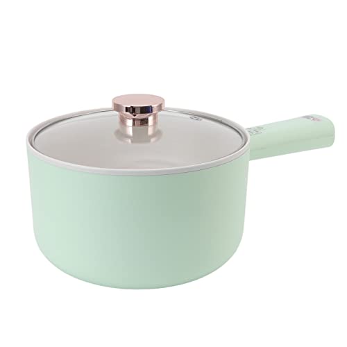 Mini Electric Cooking Pot, Overheating Protection 2.5L Multi Function Electric Hot Pot Non Stick Automatic Heat Preservation for Household EU Plug'$