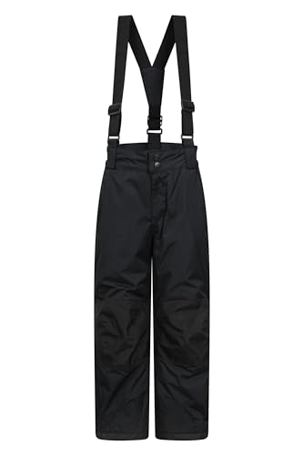 Mountain Warehouse Raptor Kids Snow Ski Pants - Detachable Suspenders Black 2-3 Years