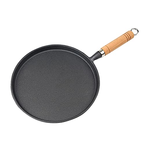 NEW Cast Iron Pan, Uncoated Non-Stick Pan, 26cm Diameter Pizza Pan
