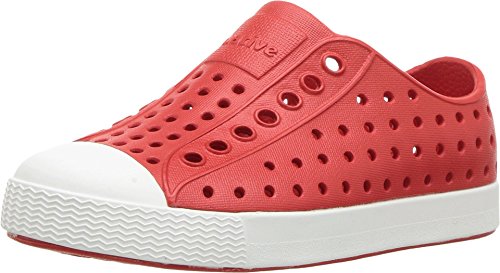 Native Kids Jefferson Water Proof Shoes, Torch Red/Shell White, 5 Medium US Toddler