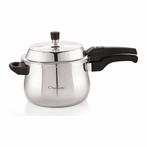 Neelam Stainless Steel Artista Pressure Cooker 5 Litre, (Induction Friendly)