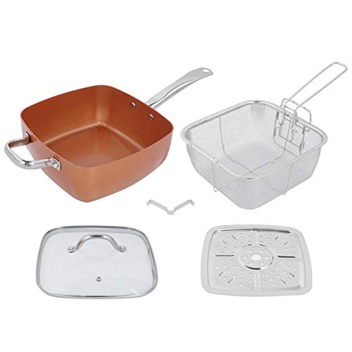 Non‑Stick Pot Corrosion Resistant Scratch‑proof Pot 19.7 x 9.4 x 3.1in Sturdy and Durable Safe Kitchen for Home