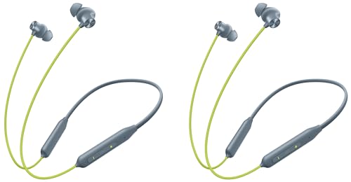 OnePlus Bullets Z2 Bluetooth Wireless in Ear Earphones with Mic, Bombastic Bass - 12.4 Mm Drivers, 10 Mins Charge - 20 Hrs Music, 30 Hrs Battery Life (Jazz Green)@INR 1449 with Bank Offer (Pack of 2)