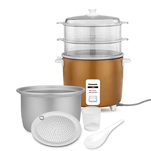Panasonic Automatic Cooker SR-WA22H (SS) Gold Color 2.2 Litre Capacity 750 W