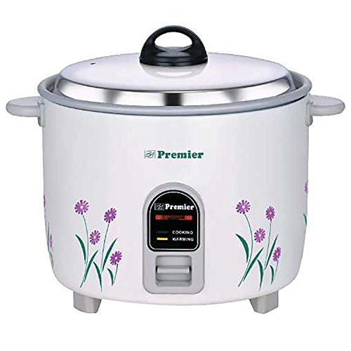 Premier Electric Rice Cooker (10E), 1.0 Litre (Silver)