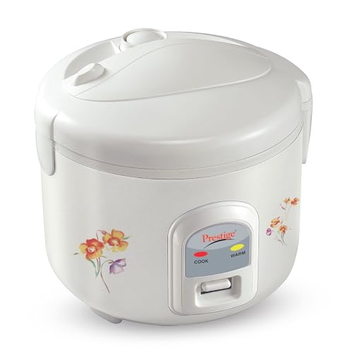 Prestige Prwcs 1.2 500-Watt Electric Rice Cooker (White), 1.2 Liter