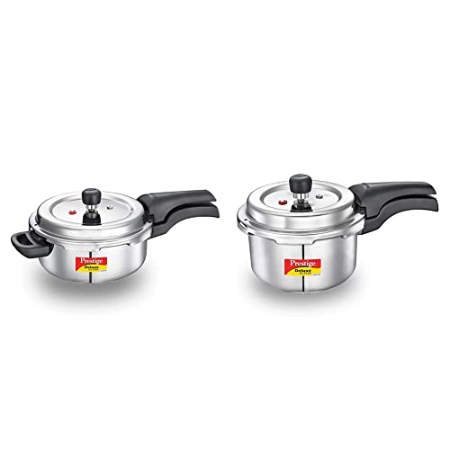 Prestige Svachh Deluxe Alpha 3.0 Litre Stainless Steel Pressure Cooker & Prestige Svachh Deluxe Alpha 2.0 Litre Stainless Steel Pressure Cooker