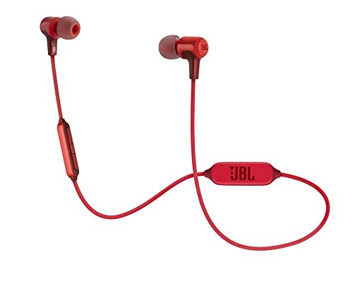 (Refurbished) JBL E25BT Signature Sound Wireless in-Ear Headphones with Mic (Red)