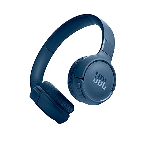 (Refurbished) JBL, Tune 520 BT Bluetooth On-Ear Headphone with Mic, Pure Bass Sound, Up to 57H Battery Life, Blue