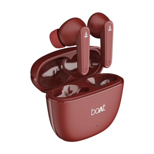 (Refurbished) boAt Airdopes 115 in Ear TWS Earbuds(Raging Red)