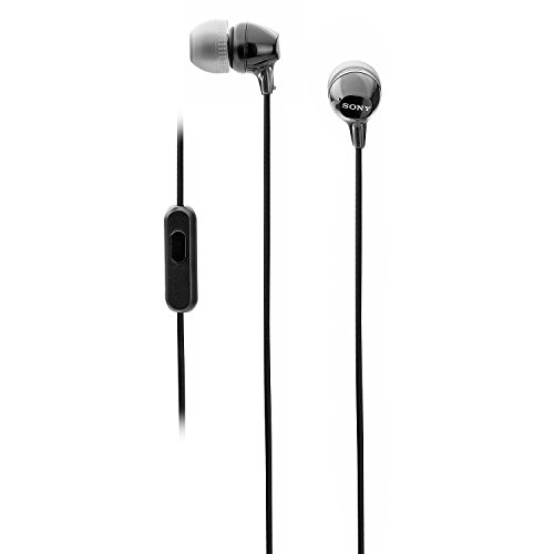 (Renewed) Sony MDR-EX14AP Wired In Ear Headphone with Mic (Black)