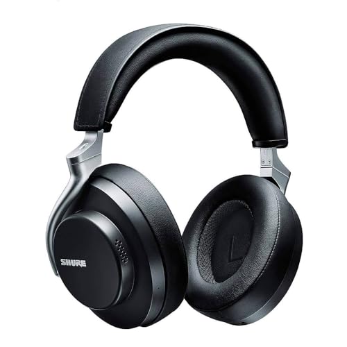 SHURE AONIC 50 Bluetooth Wireless Over Ear Headphones with Mic (Black), (SBH2350-BK-EFS)