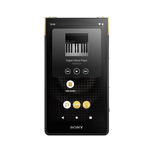 SONY NW-ZX707 Walkman 64GB Hi-Res Portable Digital Music Player with Android, Large 5.0" (diag) Touchscreen Display, up to 24 Hour Battery, Wi-Fi & Bluetooth and USB Type-C – Black NW-ZX707/B