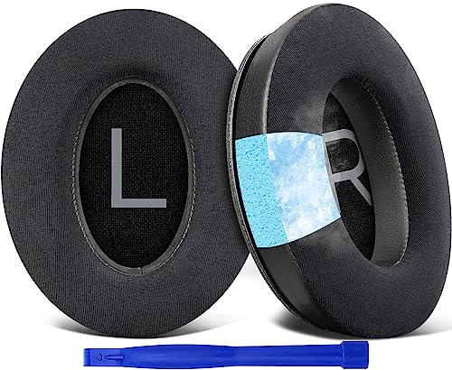 SOULWIT Cooling Gel Ear Pads Cushions Replacement for Bose QuietComfort 45 (QC45)/QuietComfort SE (QC SE)/New Quiet Comfort Wireless Over-Ear Headphones, Earpads with Ice Silk Fabric - Black