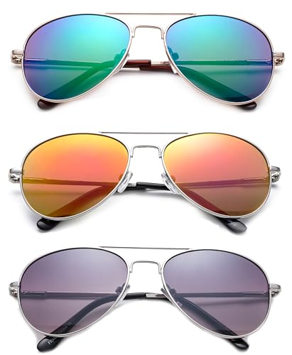 "Sonido" - Kyra Hand Polished Lead Free Fashion Sunglasses with Flash/Mirror Lenses for Kids Ages 1-5 years Old Fashion Accessories