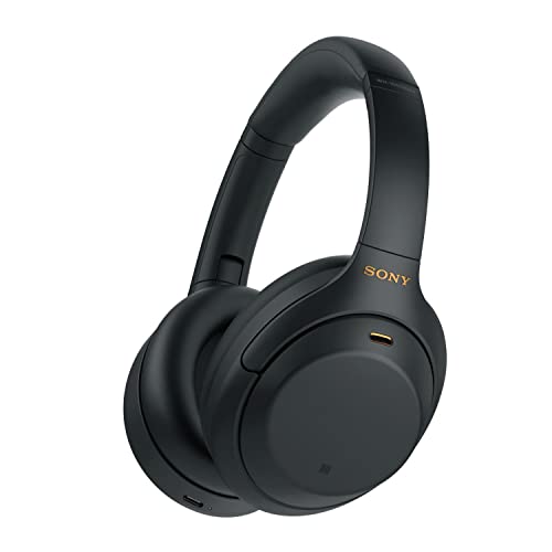 Sony (Renewed) Wh-1000Xm4 Industry Leading Bluetooth Wireless On Ear Headphones with Mic Noise Cancelling for Phone Calls 30 Hours Battery Life Quick Charge, Touch Control Alexa Voice Control (Black)