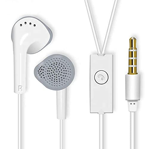 V CAN YS Wired In Ear Earphones with Ultra Bass & Dolby Sound 0.33mm Jack for All Samsung/Anroid/ iOS Devices - (White)