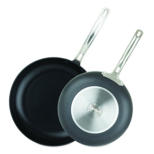 Viking 40051-1182-1012 Hard Anodized Nonstick Fry Pan Set Cookware, 10"/12", Gray