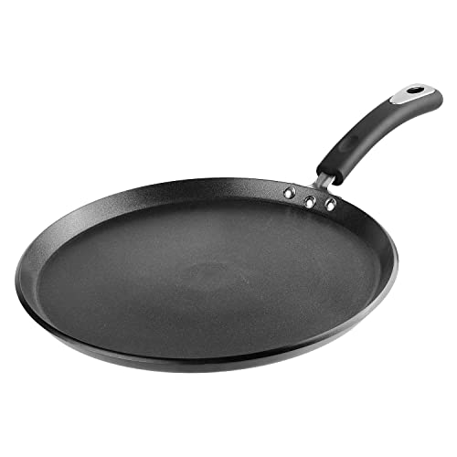 Vinod Hanos Hard Anodised Non Stick Dosa Tawa - 27 cm| 5.25mm Thick | 5X Long Lasting Tawa | Soft Touch Handle | Metal Spoon Friendly | Induction & Gas Base | 2 Year Warranty