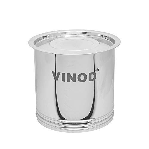 Vinod Stainless Steel Pawali 12" - Capacity 10.50 LTR, Silver, Small