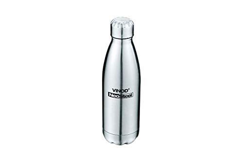 Vinod Stainless Steel Water Bottle, 1800ml, Silver, Set of 1