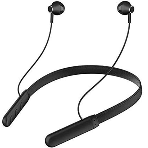 Wireless BT GO for ONE-PLUS 9R / ONE-PLUS 9 R Original Sports Bluetooth CV Wireless Earphone with Deep Bass and Neckband Hands-Free Calling inbuilt With Mic,Hands-Free Call/Music ( GOW,UP8,BLK)