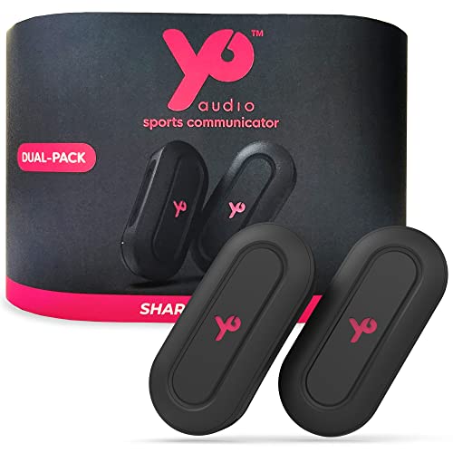 YO AUDIO Bluetooth Intercom for Outdoor Adventure Sports - 2000ft+ Range for Snowboarding, Skiing, Biking, Climbing, Hiking, Motorcycling and Horseback Riding - Hands-Free Communication