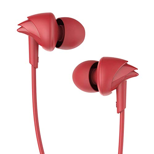 boAt Bassheads 100 in Ear Wired Earphones with Mic(Furious Red)