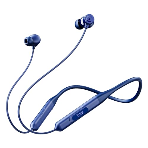 boAt Rockerz 255 ANC Bluetooth Neckband with 100 Hours Playback, Spatial Audio, 32dB ANC, ASAP Charge(10Mins=24HRS), 3 Mics AI ENx Tech,13mm Drivers & Dual EQ Modes(Marine Blue)