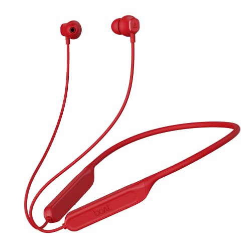 boAt Rockerz 378 Bluetooth Neckband with Spatial Bionic Sound Tuned by THX, Beast™ Mode, ASAP™ Charge, Signature Sound, 25 Hours Playtime & BT v5.1(Vibrant Red)
