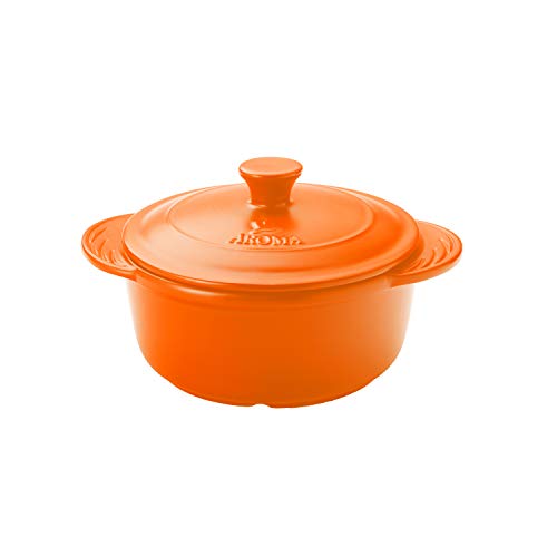 Aroma Housewares Doveware Dutch Oven, 4.0 quart, Tangerine Orange