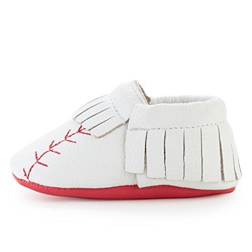 BirdRock Baby Moccasins - 30+ Styles for Boys & Girls! Every Pair Feeds a Child (US 2, Home Run Baseball)