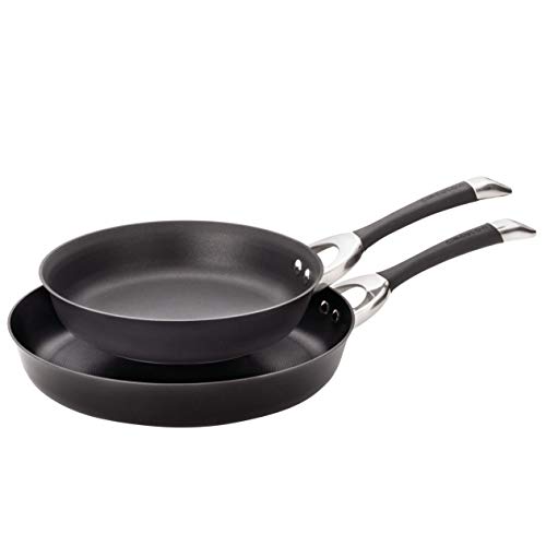 Circulon Symmetry Hard-Anodized Nonstick French Skillet Twin Pack, Black