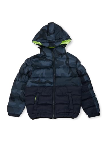 Gini and Jony Boys Navy Blue Printed Polyester Heavy Winter Jacket 11-12 Years