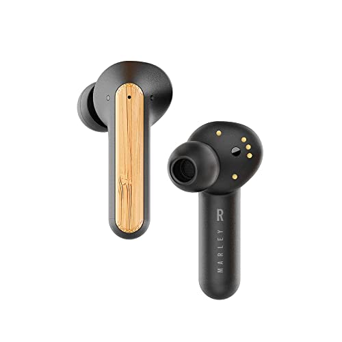 House of Marley Redemption Truly Wireless Bluetooth In Ear Earbuds with Mic (Black)