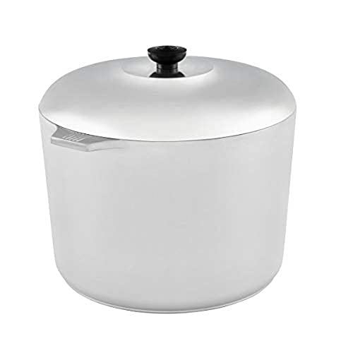 IMUSA USA IMU-89301 Heavy Duty Cajun Aluminum Stock Pot 14 Quart, Silver