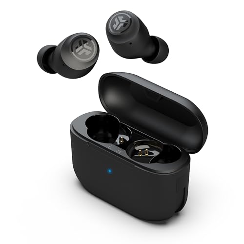 JLab Go Air Pop True Wireless Bluetooth Earbuds + Charging Case Dual Connect Ipx4 Sweat Resistance Bluetooth 5.1 Connection 3 Eq Sound Settings Signature, Balanced, Bass