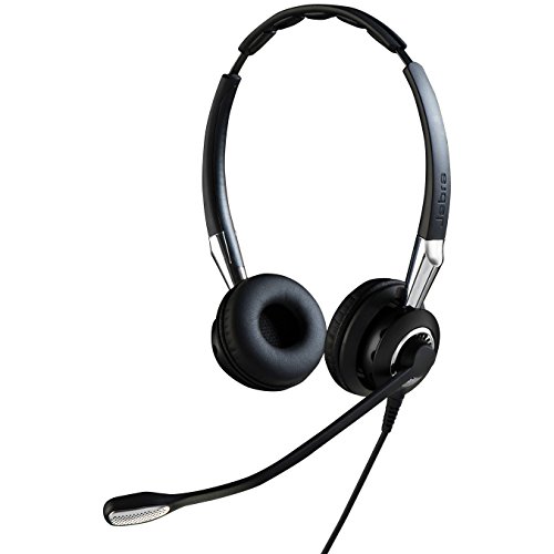 Jabra 2400 II QD Duo NC Wideband Balanced Wired Headset - Black