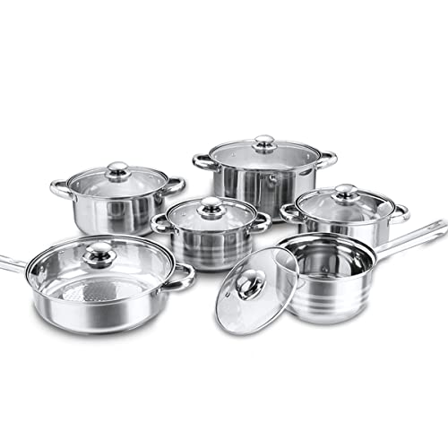 Kunst & Küche Constance Series 12 PCS Stainless Steel Pot Cookware Set Kitchen