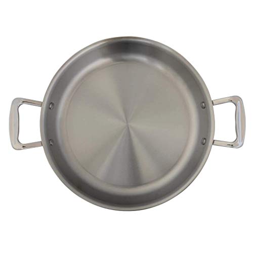 Little Griddle ANYWARE 7-Ply USA Crafted Outdoor Indoor Fry Pan with Induction Ready Stainless Steel Cooking Surface, 5-Layer Aluminum Core and Two Helper Handles