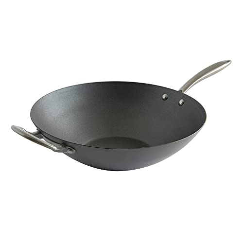 Nordic Ware Asian Spun Wok, 14", Metallic