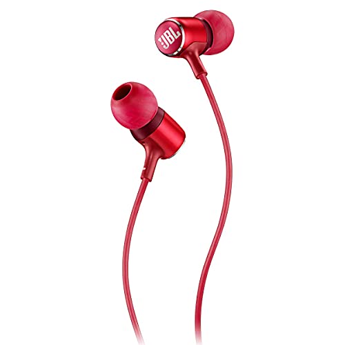 (Refurbished) JBL Live 100 in-Ear Headphones with Remote - Red