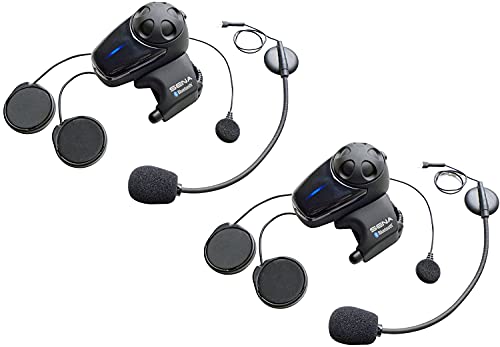 Sena SMH10D-11 Motorcycle Bluetooth Headset/Intercom with Universal Microphone Kit (Pack of 2)