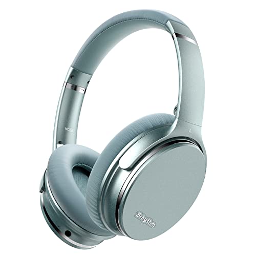 Srhythm NC35 Noise Cancelling Headphones Wireless Bluetooth 5.3, Fast Charge Over-Ear Lightweight Headset with Microphones, Mega Bass 50+ Hours’ Playtime