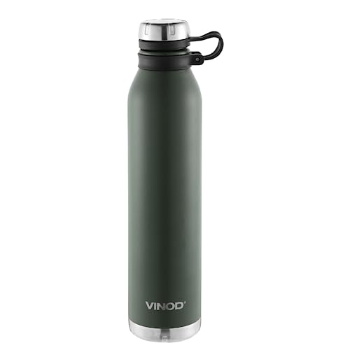 Vinod Vacuum Insulated Stainless Steel Water Bottle - 900 ml | Copper Coating | Hot and Cold | Thermosteel Bottle 1 Litre | For School, College, Office | 1 Year Warranty