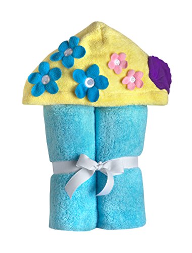 Yikes Twins Child Hooded Towel - Turquoise Mermaid