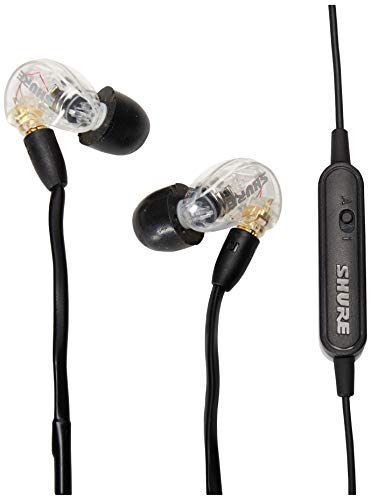 Shure Se215-Cl-Uni Sound Isolating Earphones With Inline Remote&Mic,over ear,Wired,Black